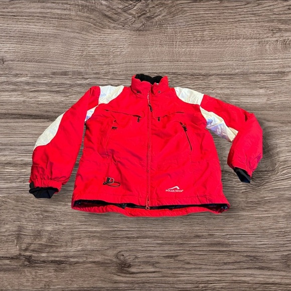 Polar Edge Women’s Red Snow Ski Snowboard Jacket Coat Size Small 6000mmWP - Picture 1 of 11
